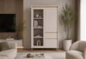 Зображення 2 - Вітрина Лаундж / Lounge REG1W1D1S1K 95 см, кашемір / дуб сонома