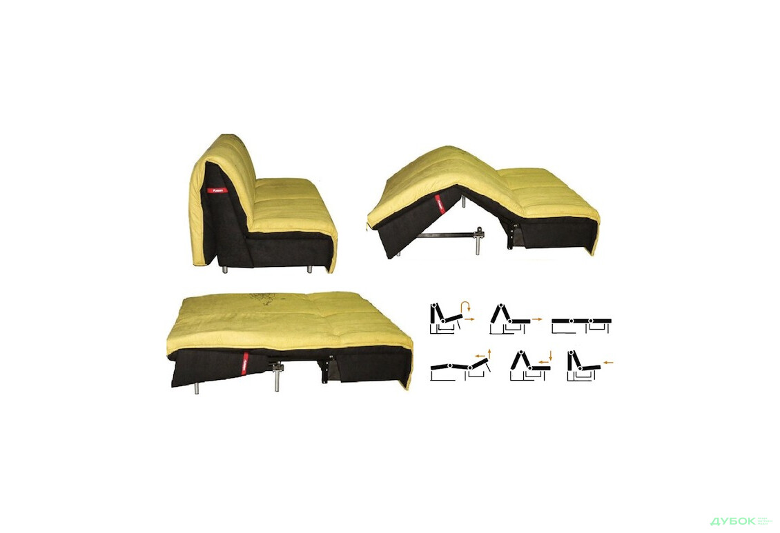 Изображение 2 - Диван - кровать Фьюжн А / Fusion A прямой 1500 (дизайн 1) Давидос