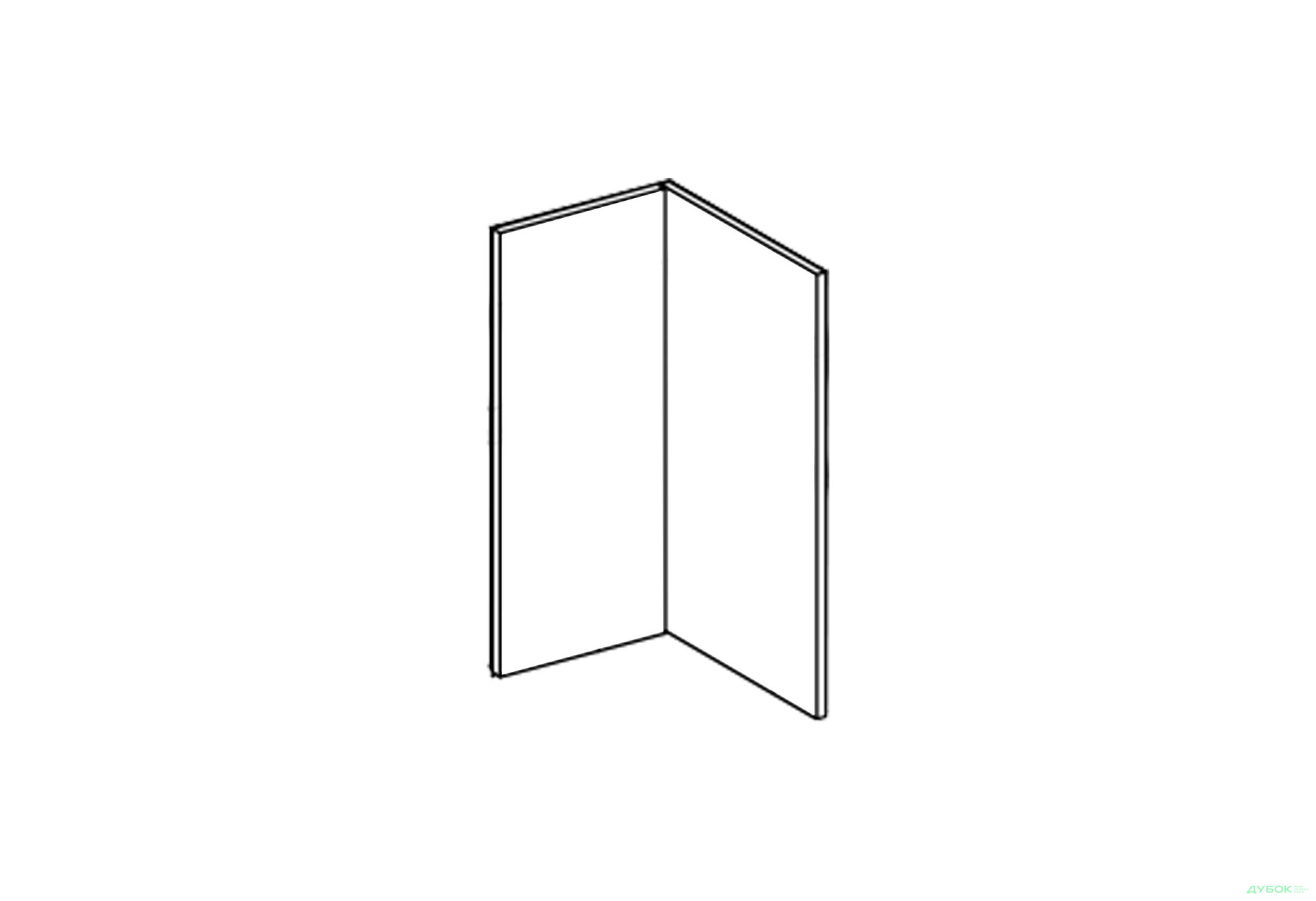 Зображення 1 - Фасад В 60x60 кут прямий (h-920) Софі Лак New