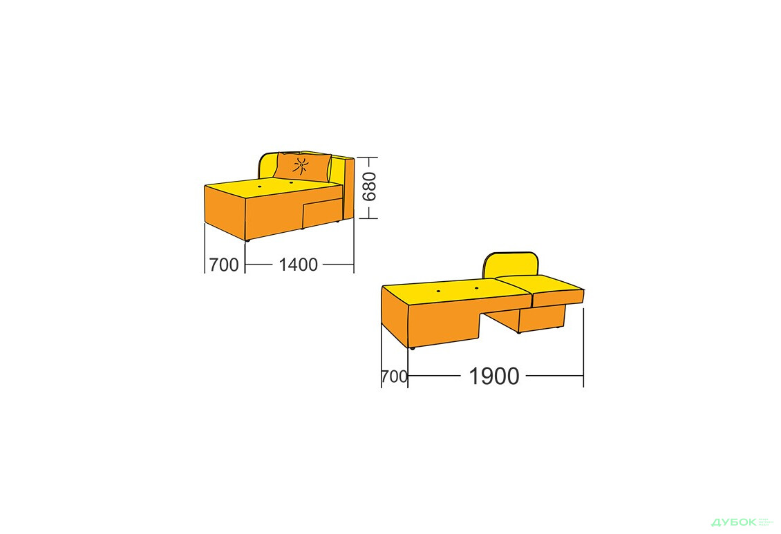 Изображение 5 - Диван Кид диван-кровать прямой 2 seater Давидос