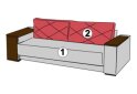 Зображення 6 - Диван - ліжко Марсель / Marseilles прямий basic пружблок (SS:підлокітник+підлокітник)