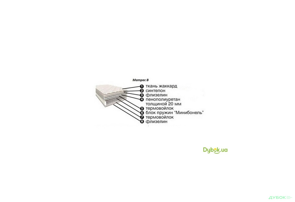 Зображення 9 - Диван - ліжко Raduga Uno / Радуга Уно прямий basic з матрасом B (Bonnel mini) Давідос