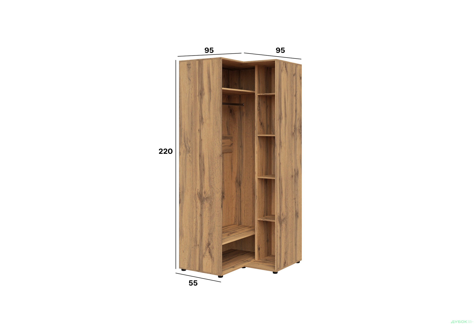 Зображення 2 - Корпус шафа кутова 2200 Спейс
