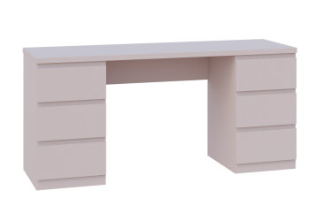 Стіл письмовий Мія 160x60 см з 6 шухлядами, кашемір