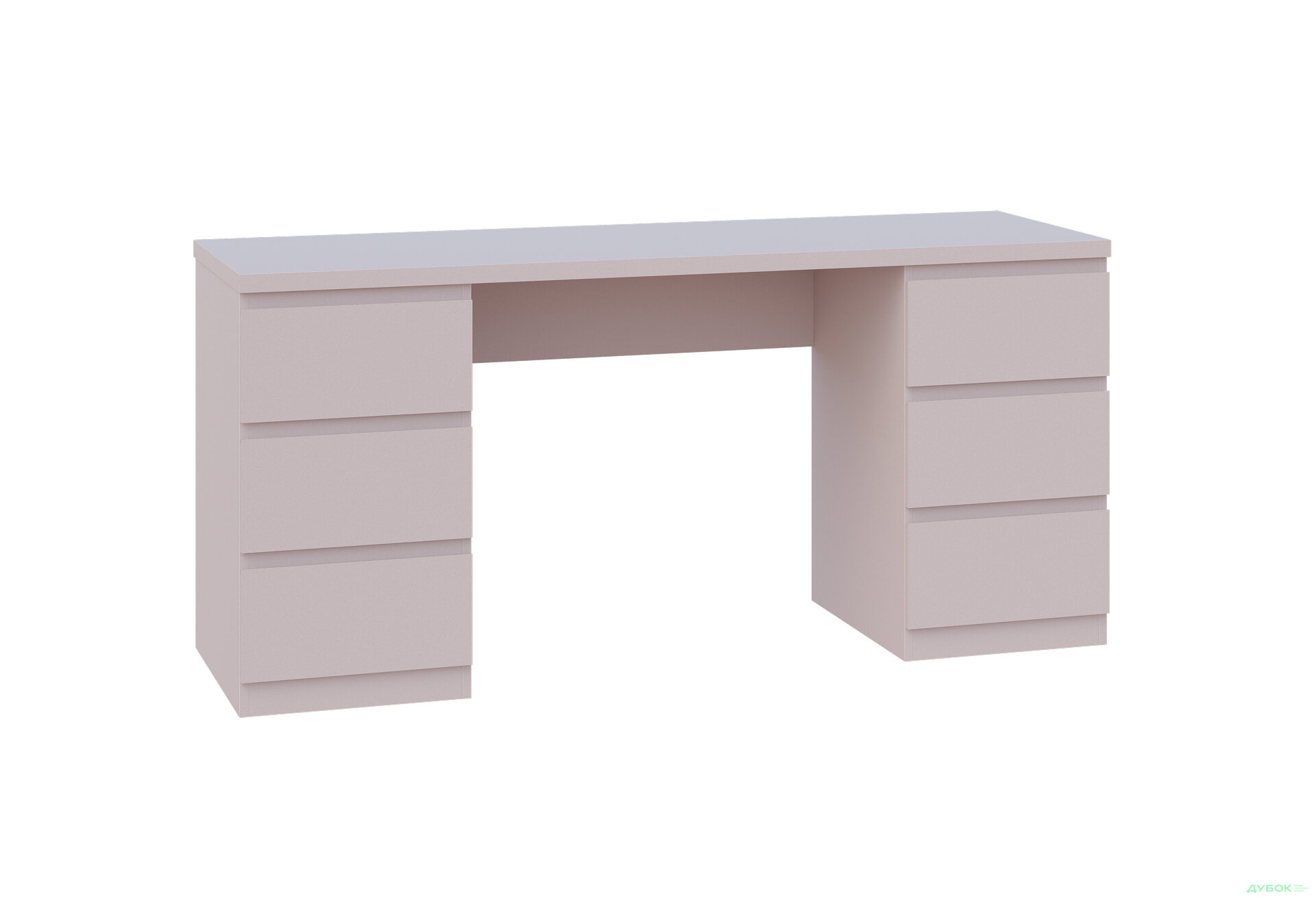 Изображение 1 - Стол письменный Мия 160x60 см с 6 ящиками, кашемир