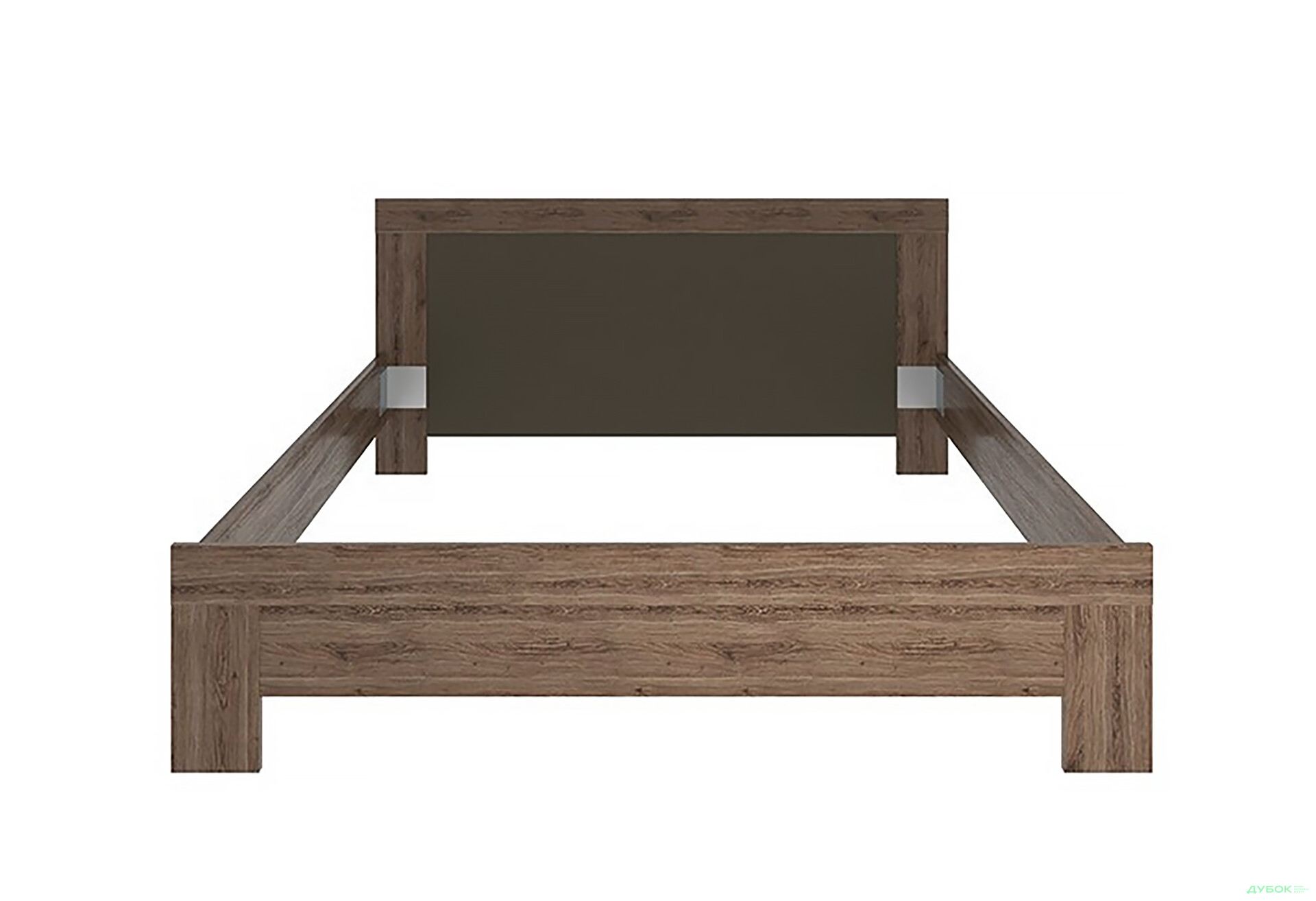 Ліжко VMV holding Джульєта (без вкладу) 160х200 см, дуб арканзас темний/бронза - Зображення 2 Зображення 2 - Ліжко VMV holding Джульєта (без вкладу) 160х200 см, дуб арканзас темний/бронза