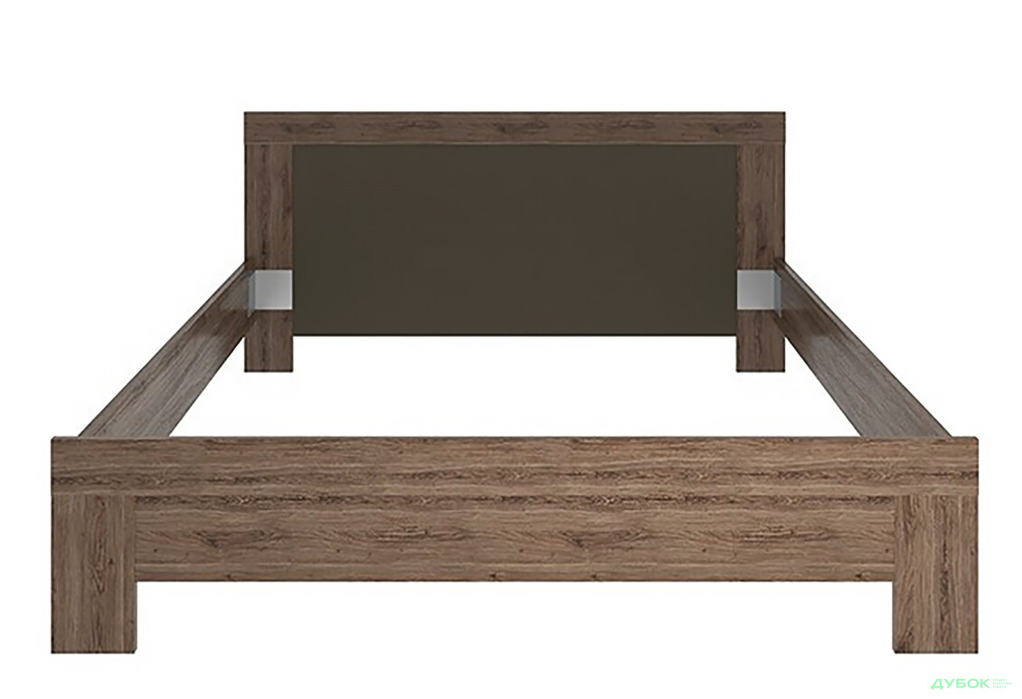 Ліжко VMV holding Джульєта (без вкладу) 160х200 см, дуб арканзас темний/бронза - Зображення 2 Зображення 2 - Ліжко VMV holding Джульєта (без вкладу) 160х200 см, дуб арканзас темний/бронза