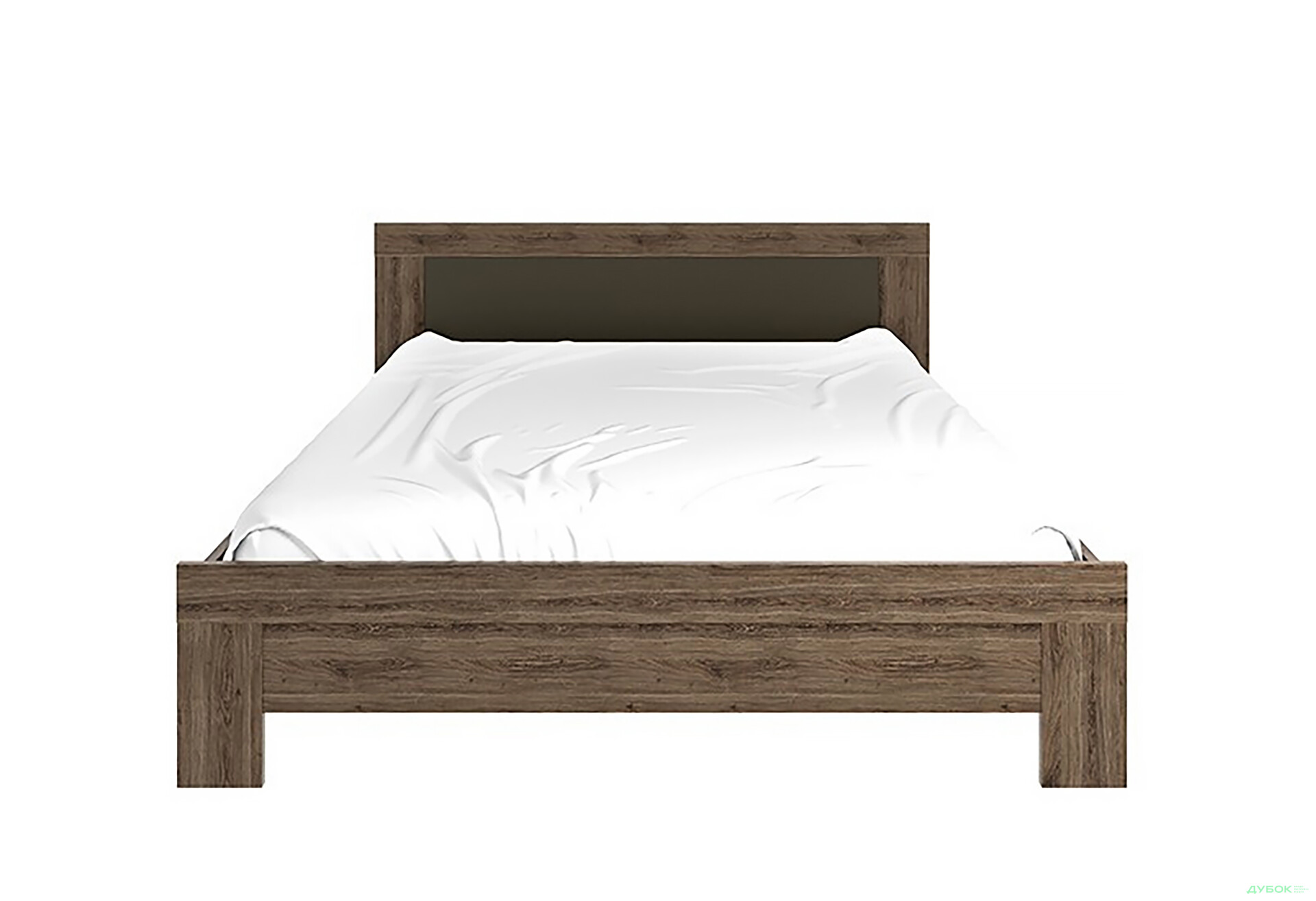 Ліжко VMV holding Джульєта (без вкладу) 160х200 см, дуб арканзас темний/бронза - Зображення 1 Зображення 1 - Ліжко VMV holding Джульєта (без вкладу) 160х200 см, дуб арканзас темний/бронза