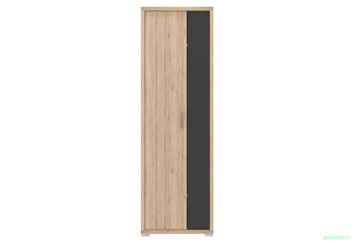 Шафа VMV holding Лора 1-дверна 66 см Дуб сонома/Чорний - Зображення 1 Зображення 1 - Шафа VMV holding Лора 1-дверна 66 см Дуб сонома/Чорний