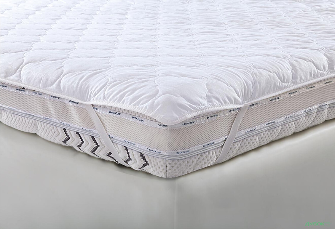 Зображення 2 - Наматрацник (бязь біла) з кутовими фіксаторами Matroluxe