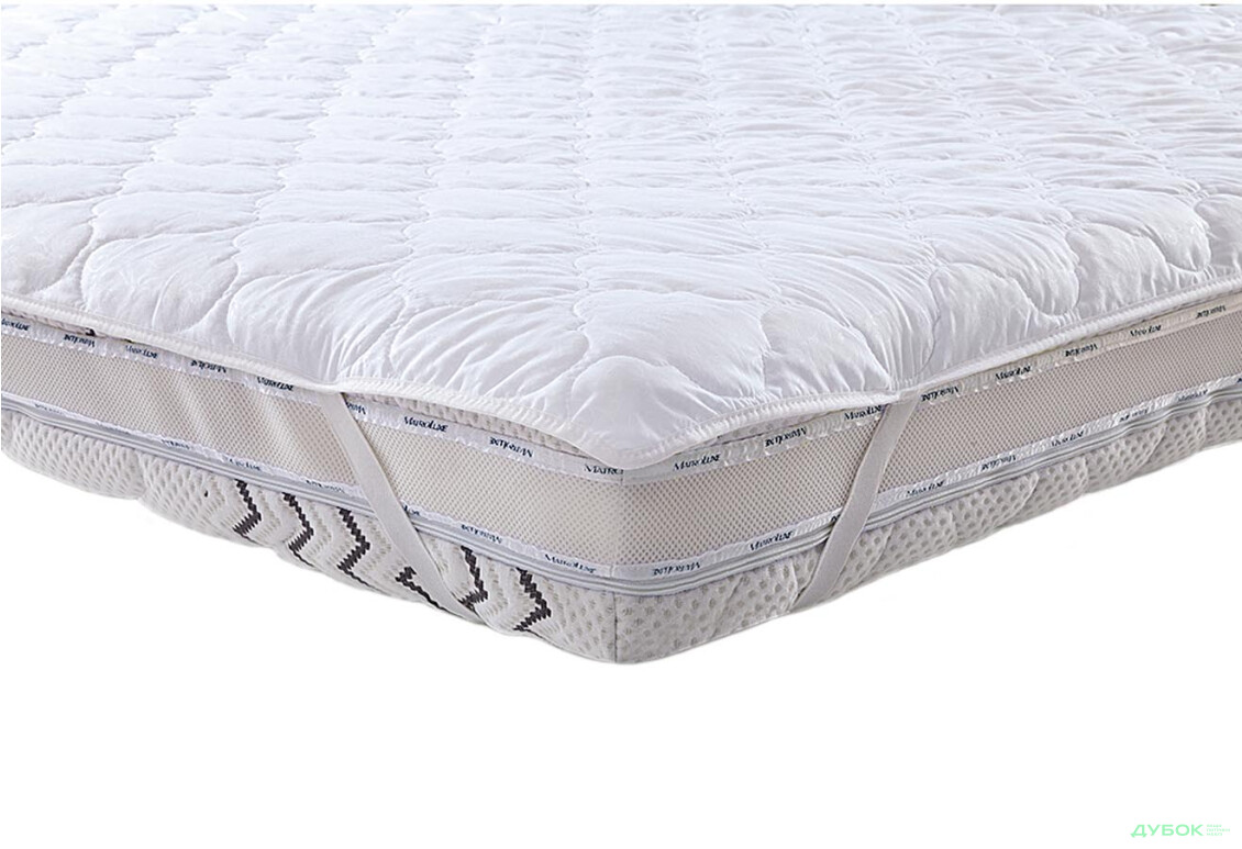 Наматрацник (бязь біла) з кутовими фіксаторами Matroluxe