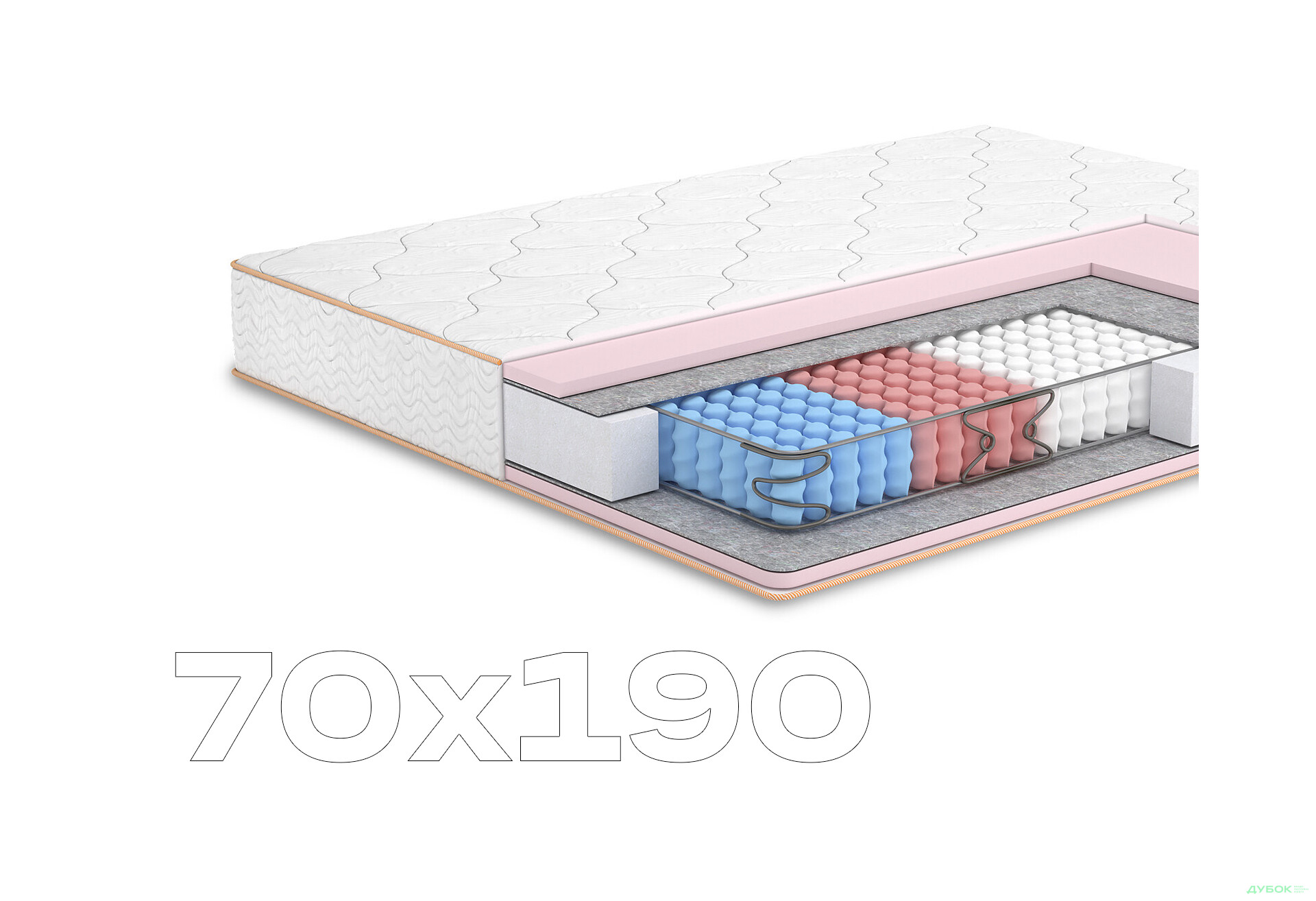 Матрац Камелія / Camelia двосторонній (Колекція Butterfly) Matroluxe - Зображення 1 Зображення 1 - Матрац Камелія / Camelia двосторонній (Колекція Butterfly) Matroluxe