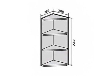 В15 Полки угловые 72 Максима Вип-Мастер