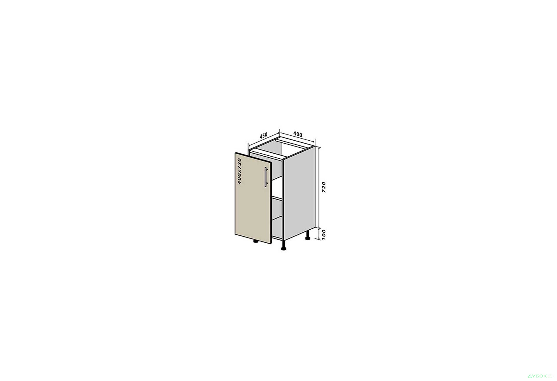 Зображення 1 - Н3 Тумба 1Д 40 Максіма VIP-master