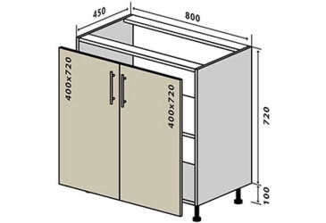 Н7 Тумба 2Д 80 Максіма VIP-master