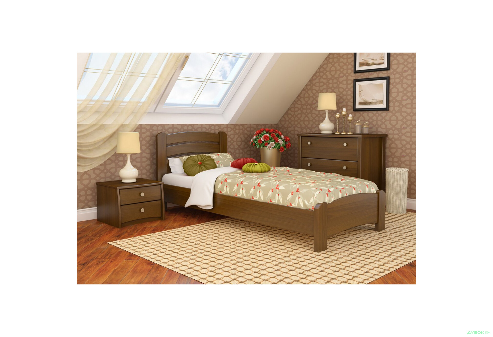 Серия Вега кровать Венеция Люкс 80х190 (массив) Эстелла - Изображение 11 Изображение 11 - Серия Вега кровать Венеция Люкс 80х190 (массив) Эстелла