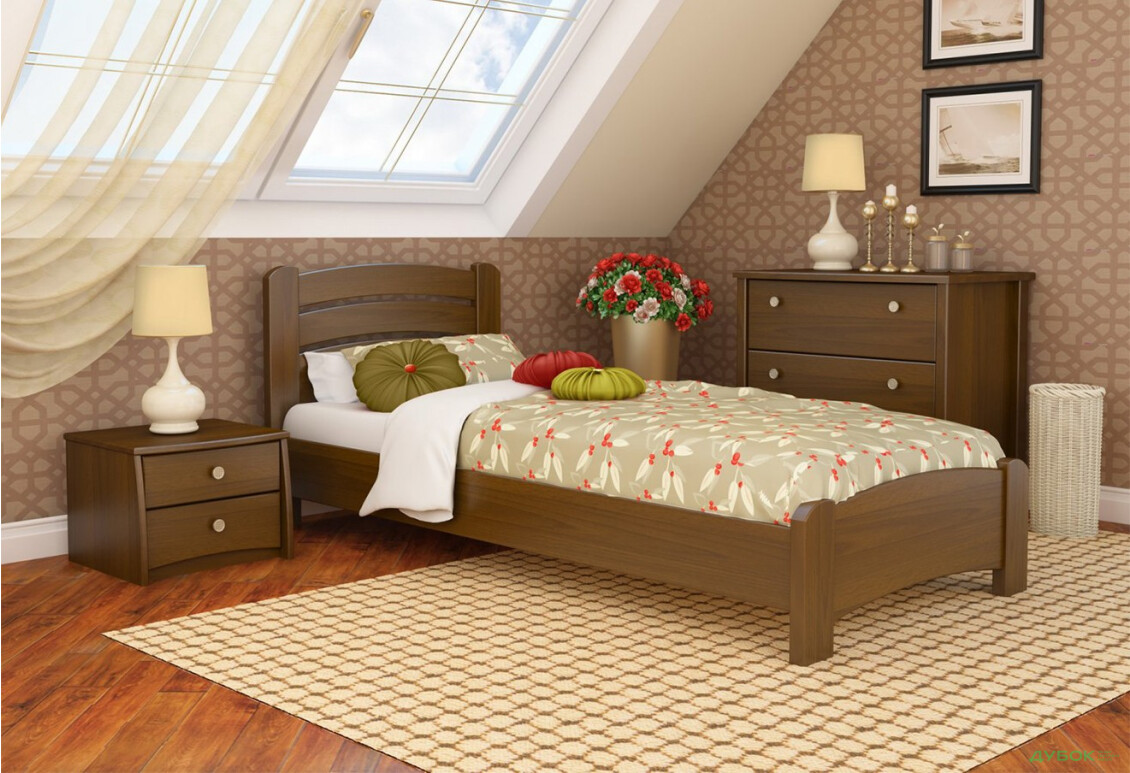 Серия Вега кровать Венеция Люкс 80х190 (массив) Эстелла - Изображение 11 Изображение 11 - Серия Вега кровать Венеция Люкс 80х190 (массив) Эстелла