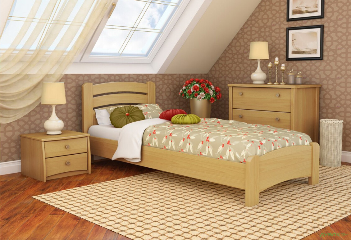 Изображение 12 - Серия Вега кровать Венеция Люкс 80х190 (массив) Эстелла