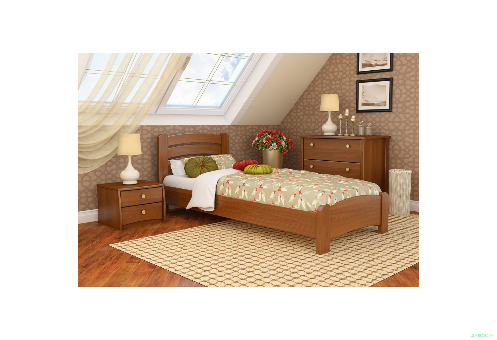 Серия Вега кровать Венеция Люкс 80х190 (массив) Эстелла - Изображение 13 Изображение 13 - Серия Вега кровать Венеция Люкс 80х190 (массив) Эстелла