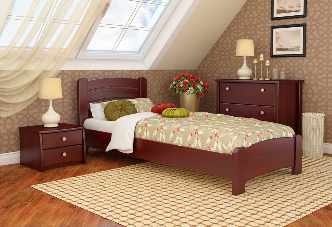 Изображение 15 - Серия Вега кровать Венеция Люкс 80х190 (массив) Эстелла