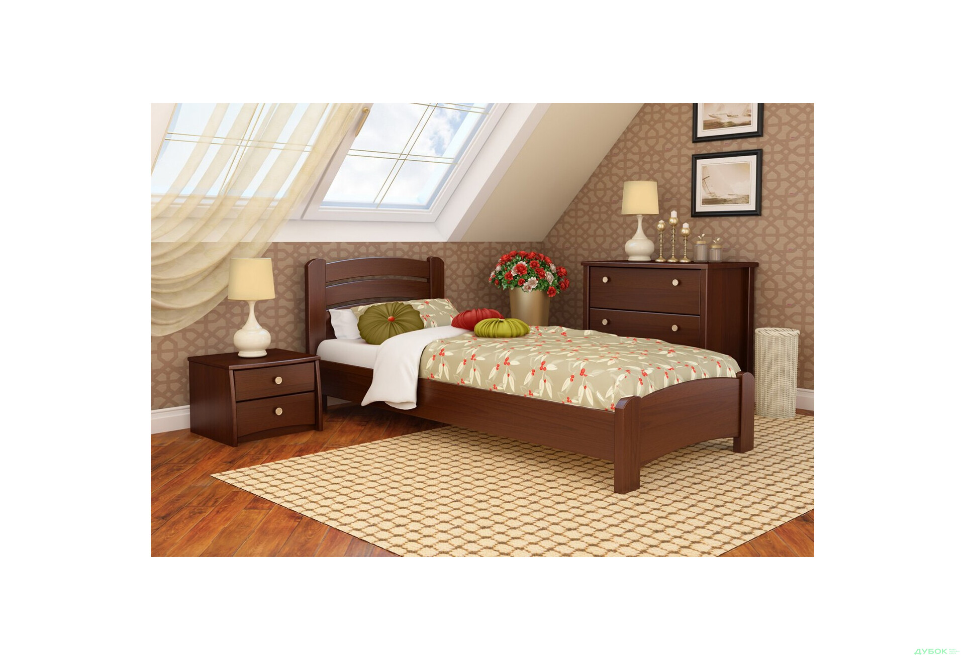 Серия Вега кровать Венеция Люкс 90х200 (массив) Эстелла - Изображение 9 Изображение 9 - Серия Вега кровать Венеция Люкс 90х200 (массив) Эстелла