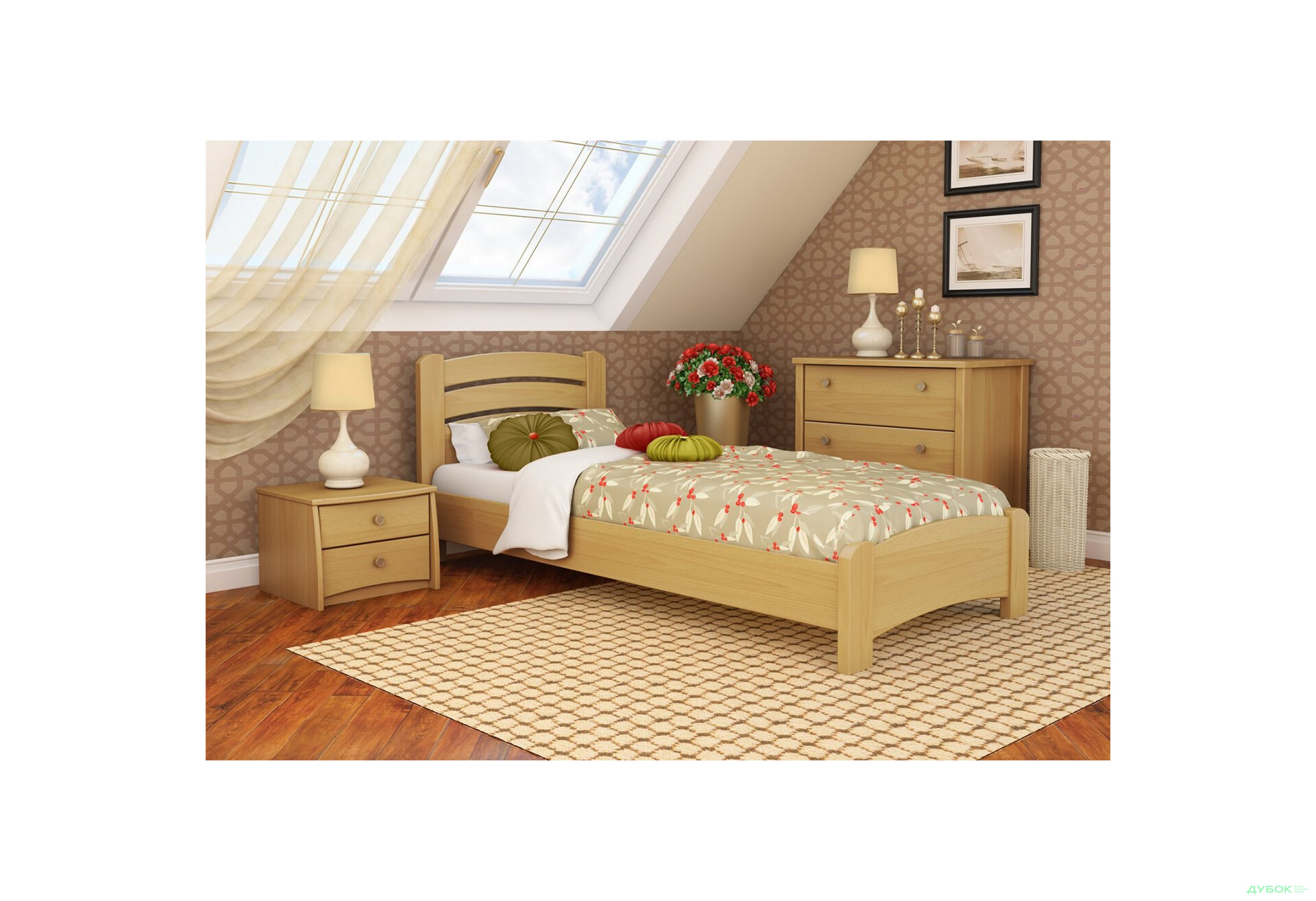 Изображение 12 - Серия Вега кровать Венеция Люкс 90х200 (массив) Эстелла