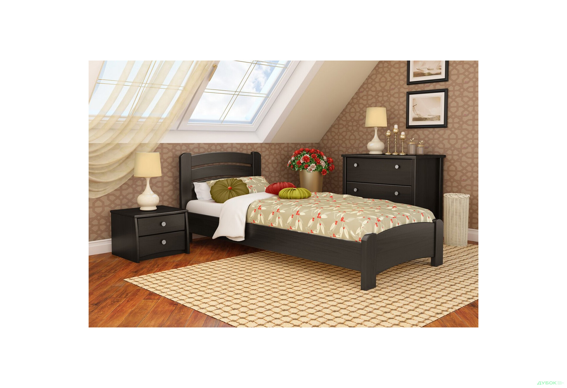 Серия Вега кровать Венеция Люкс 90х200 (массив) Эстелла - Изображение 14 Изображение 14 - Серия Вега кровать Венеция Люкс 90х200 (массив) Эстелла