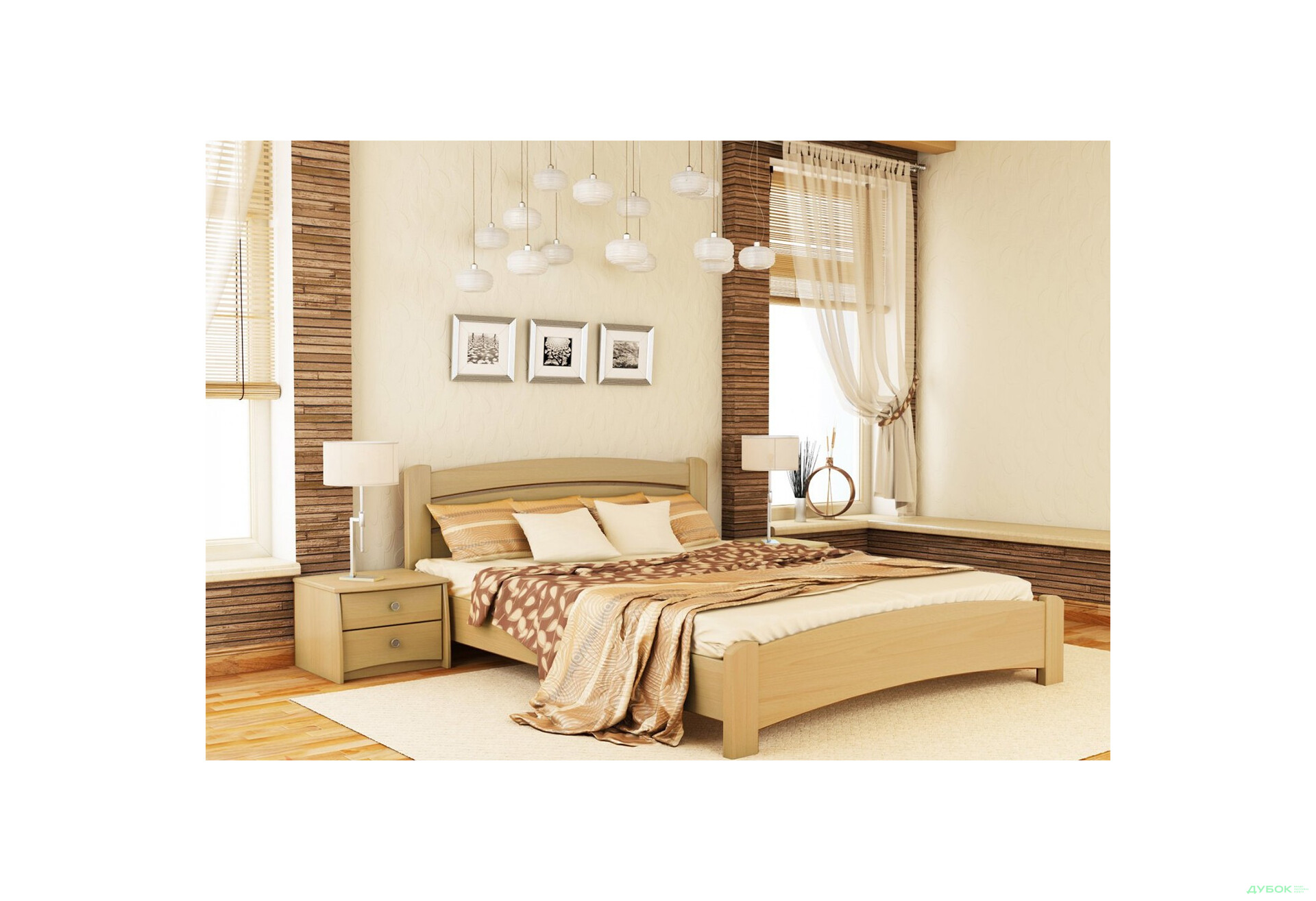 Изображение 11 - Серия Вега кровать Венеция Люкс 140х200 (масcив) Эстелла