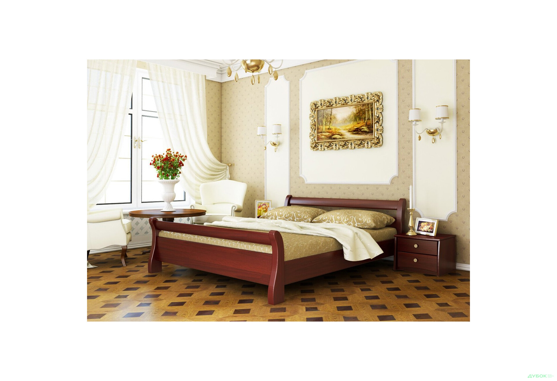 Серия Вега кровать Диана 140х200 (массив) Эстелла - Изображение 8 Изображение 8 - Серия Вега кровать Диана 140х200 (массив) Эстелла