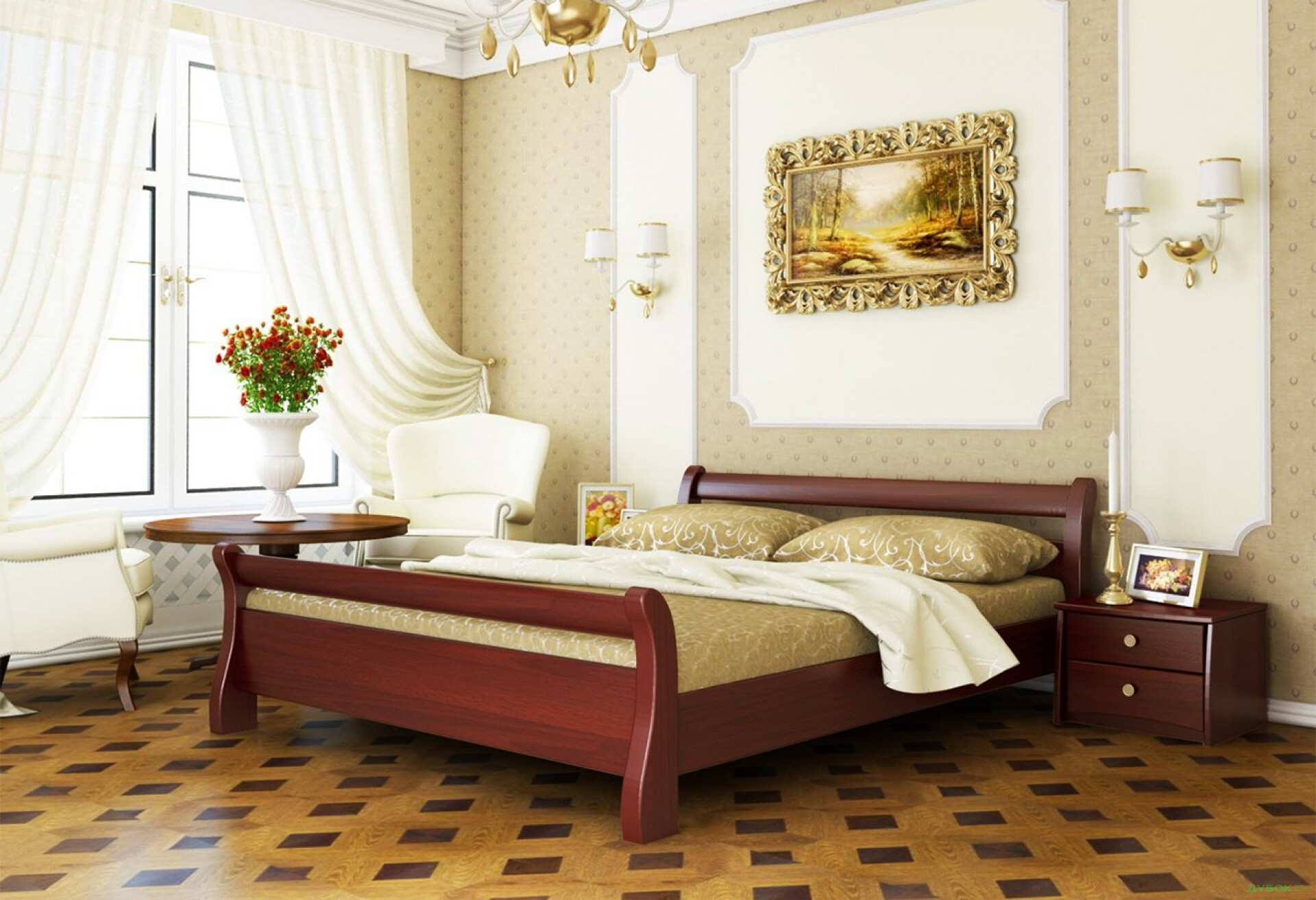 Фото 7 - Серія Вега ліжко Діана 160х200 (масив) Естелла