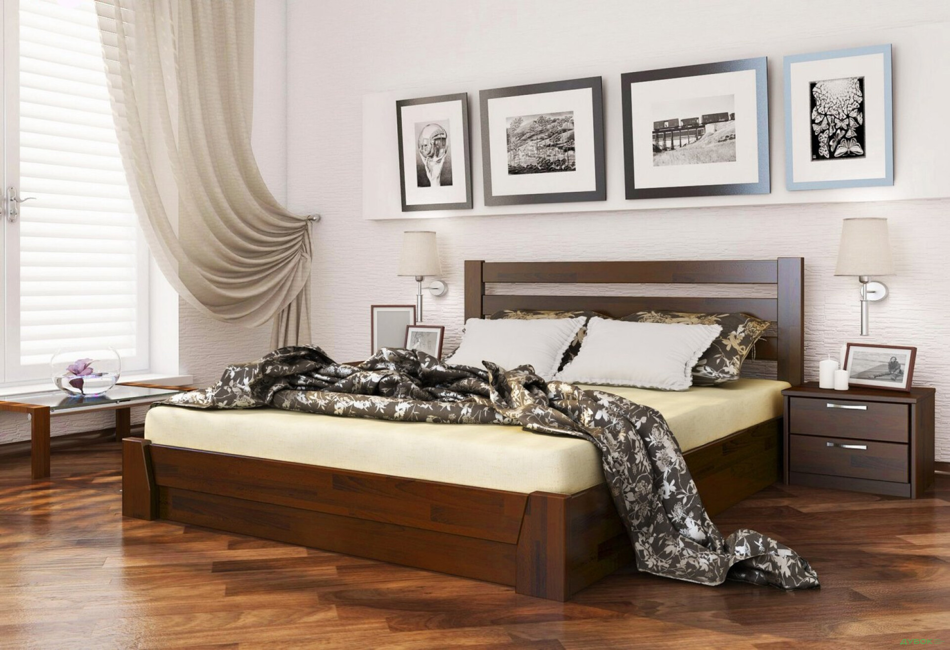 Фото 11 - Серия Тесса кровать Селена 140х200 подъемная (щит) Эстелла