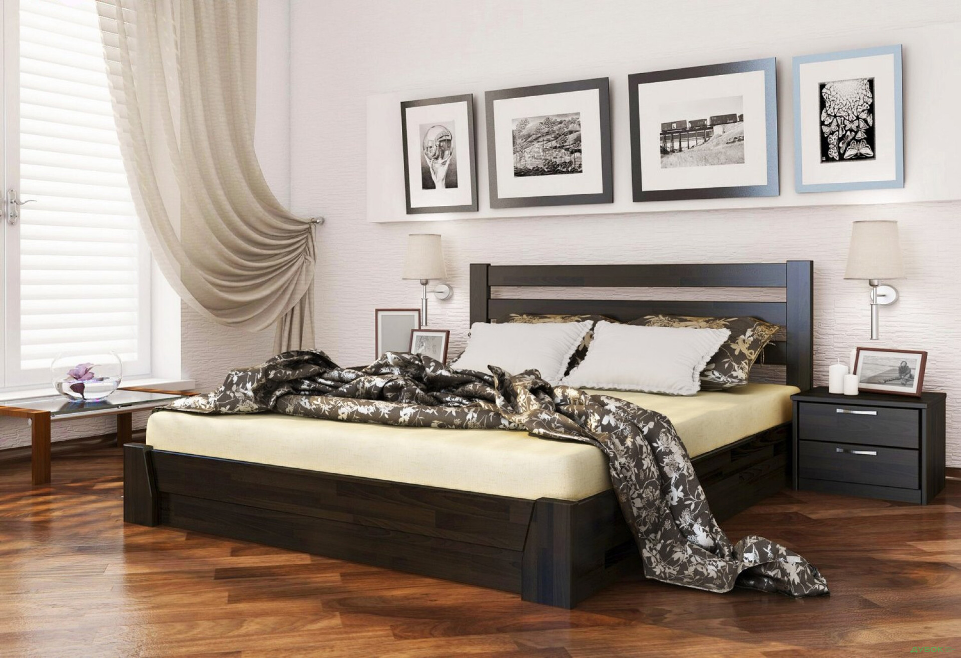 Фото 12 - Серия Тесса кровать Селена 140х200 подъемная (щит) Эстелла