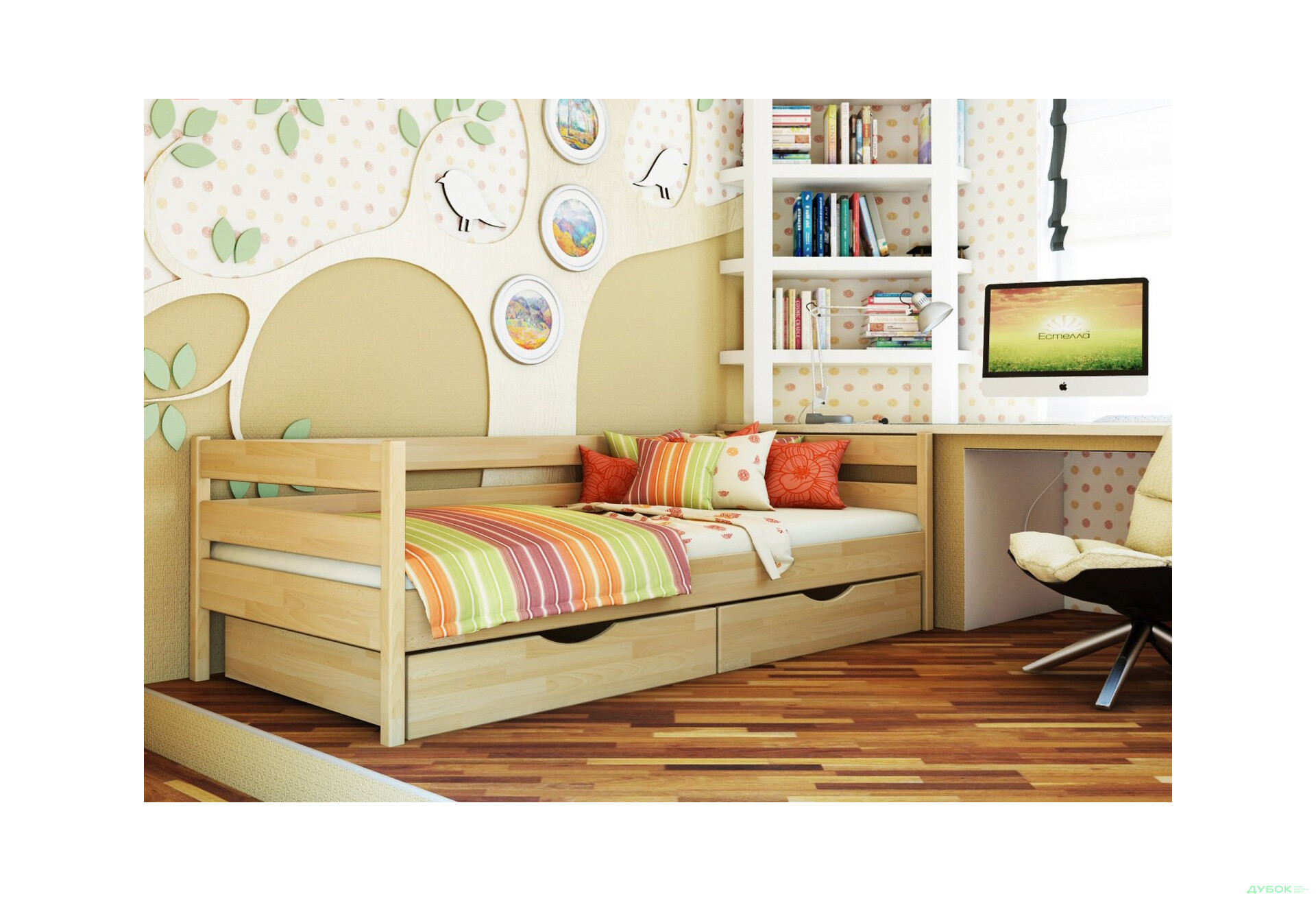 Изображение 9 - Кровать Эстелла Нота (щит) 90х200 см