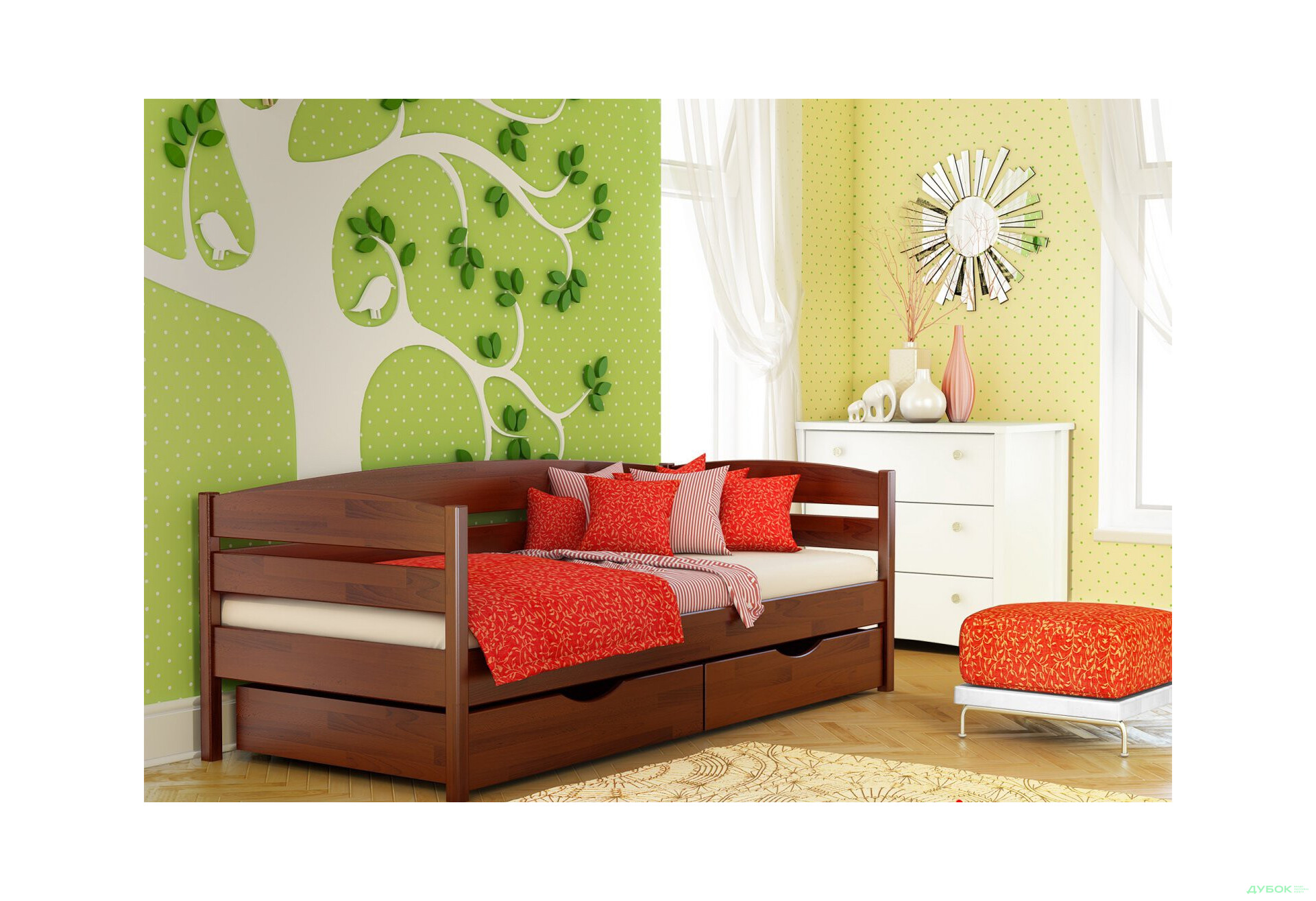 Изображение 9 - Серия Вега кровать Нота Плюс 80х190 (щит) без ящиков Эстелла