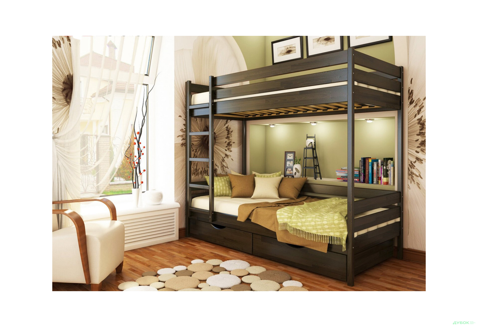 Серия Тесса кровать Дуэт 80х190 (щит) Эстелла - Изображение 9 Изображение 9 - Серия Тесса кровать Дуэт 80х190 (щит) Эстелла