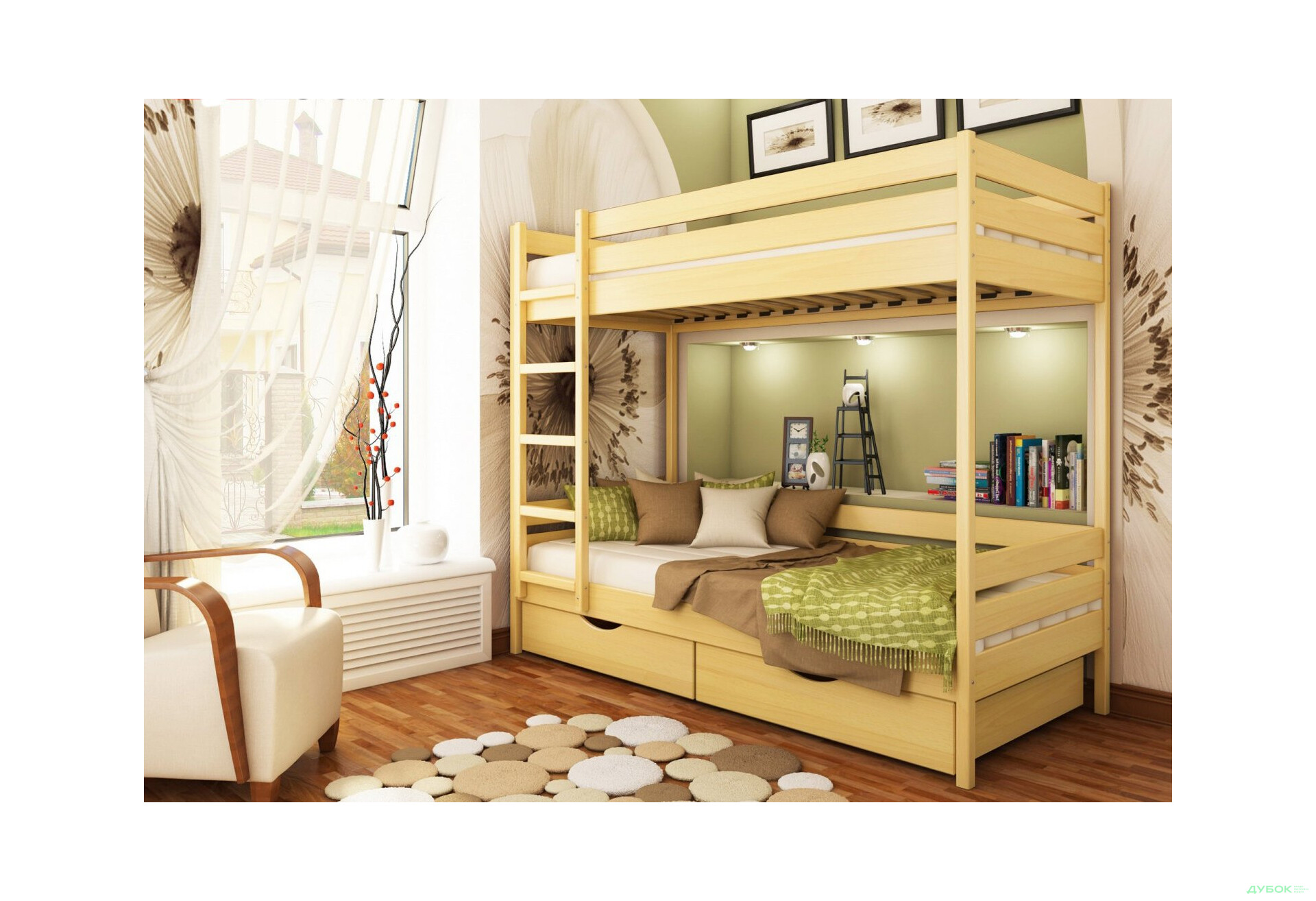 Изображение 10 - Серия Тесса кровать Дуэт 90х200 (массив) Эстелла