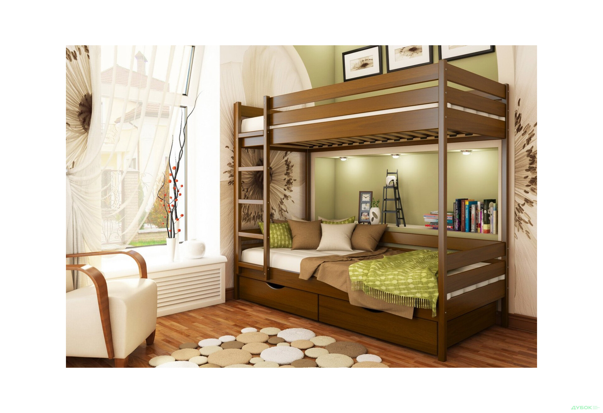 Изображение 15 - Серия Тесса кровать Дуэт 80х190 (массив) Эстелла