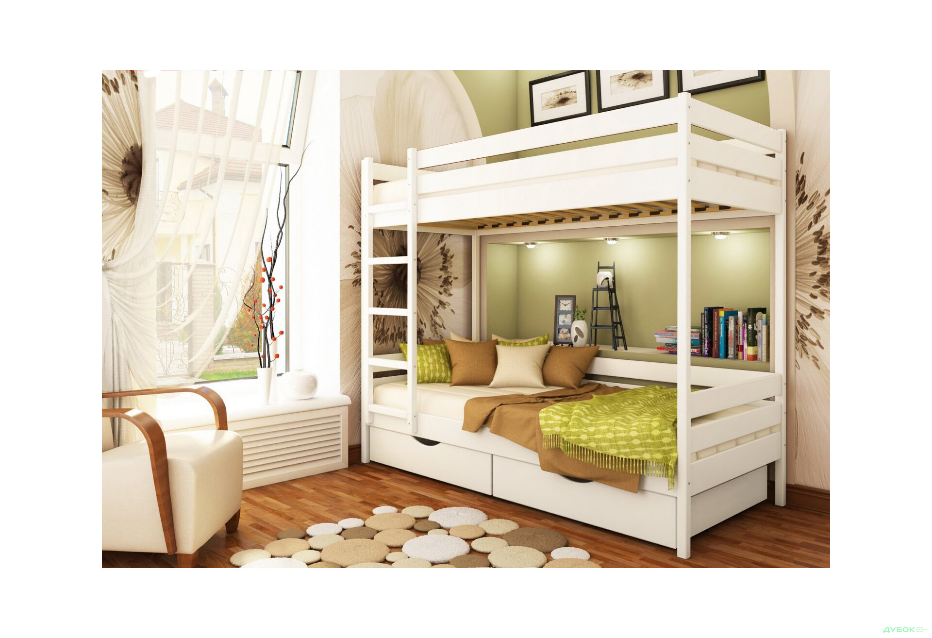 Изображение 16 - Серия Тесса кровать Дуэт 80х190 (массив) Эстелла