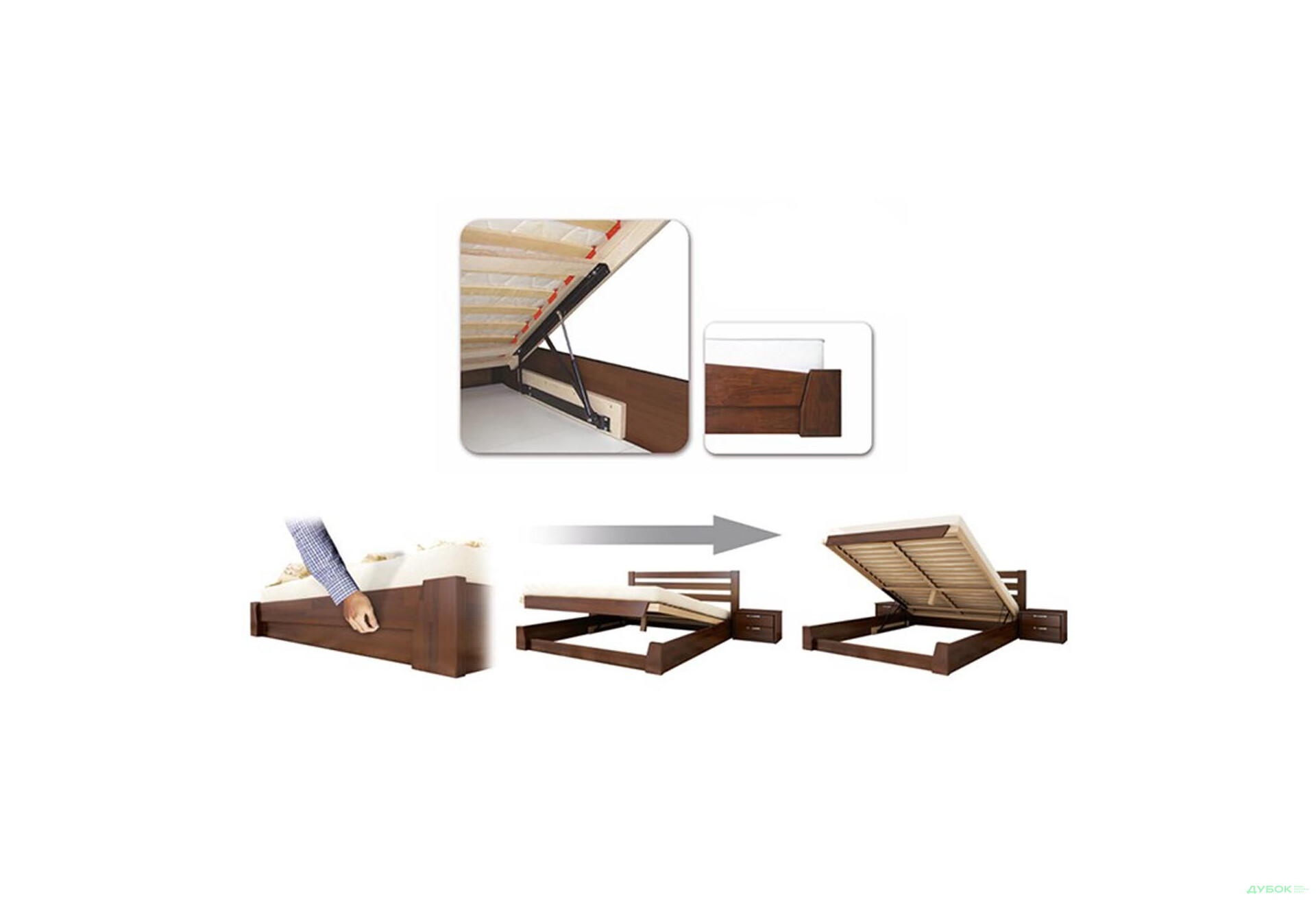 Изображение 2 - Серия Тесса кровать Селена 180х200 подъемная (массив) Эстелла