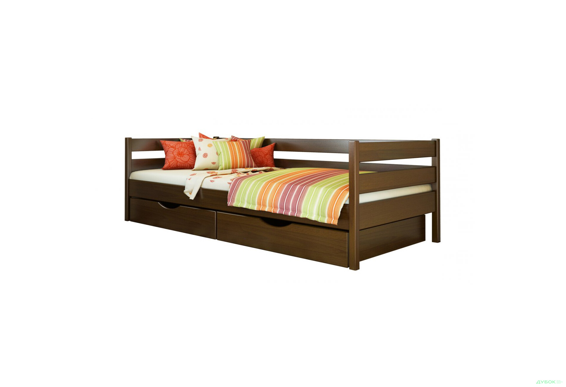 Серия Тесса кровать Нота 80х190 (массив) без ящиков Эстелла - Изображение 6 Изображение 6 - Серия Тесса кровать Нота 80х190 (массив) без ящиков Эстелла