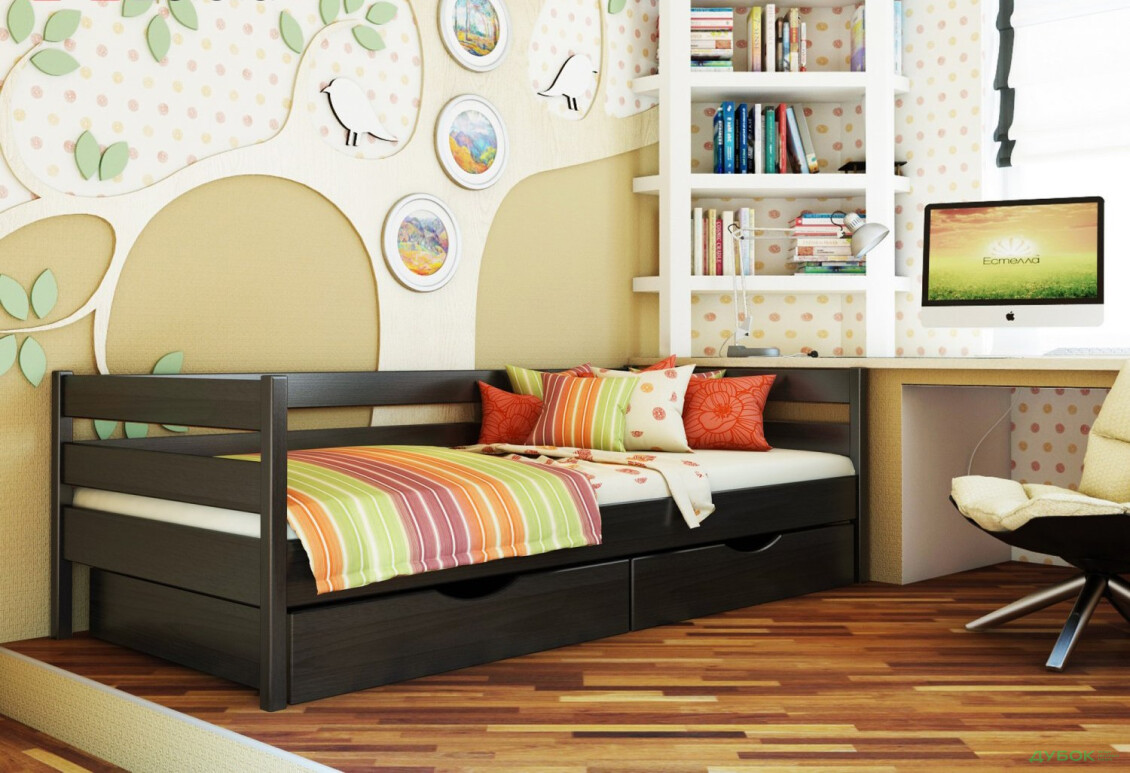 Серия Тесса кровать Нота 80х190 (массив) без ящиков Эстелла - Изображение 16 Изображение 16 - Серия Тесса кровать Нота 80х190 (массив) без ящиков Эстелла