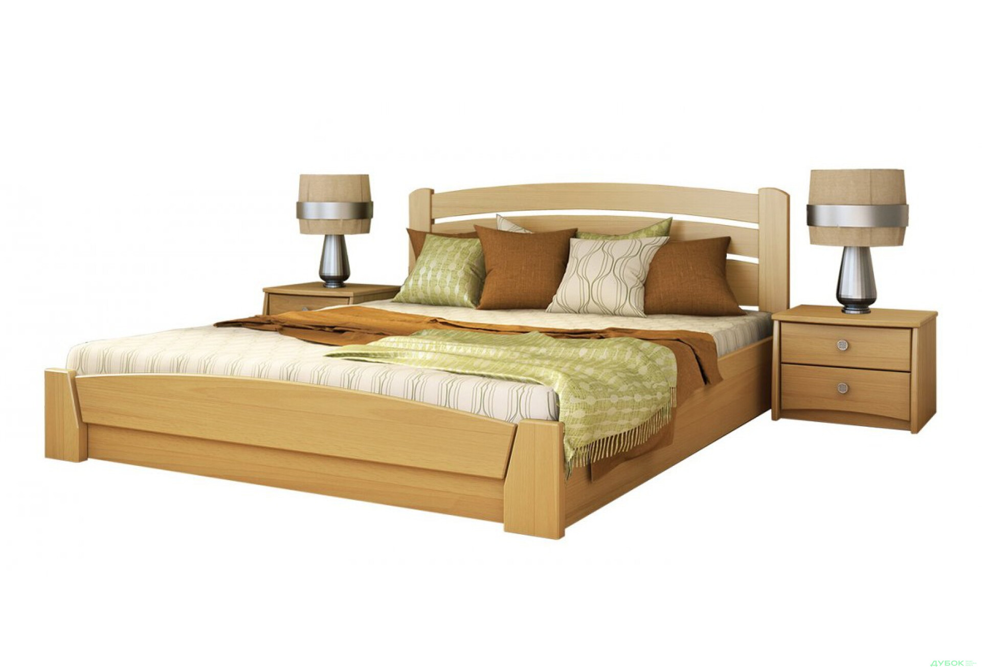 Фото 3 - Серия Вега кровать Селена Аури 120х200 подъемная (массив) Эстелла