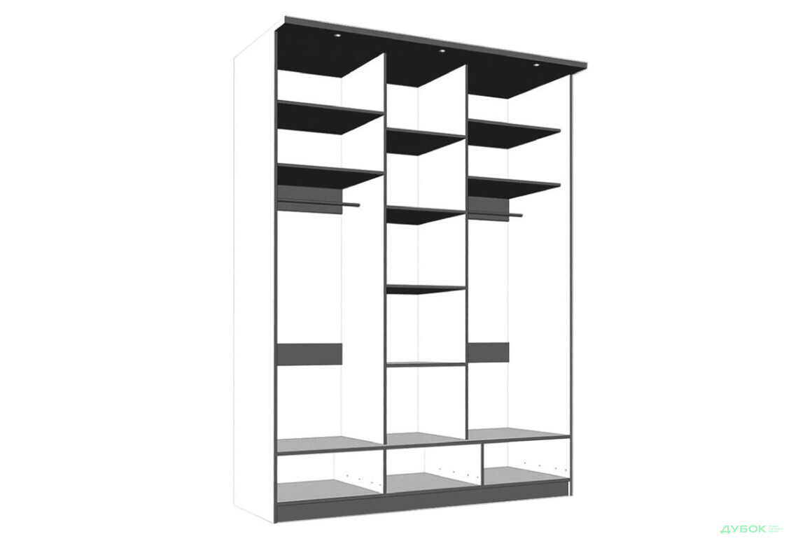 Зображення 2 - ША 1800/3Ш Шафа-купе ША Сокме