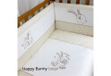 Фото 1 - Захист (бампер) для ліжечка Happy Bunny, 4 од. Верес