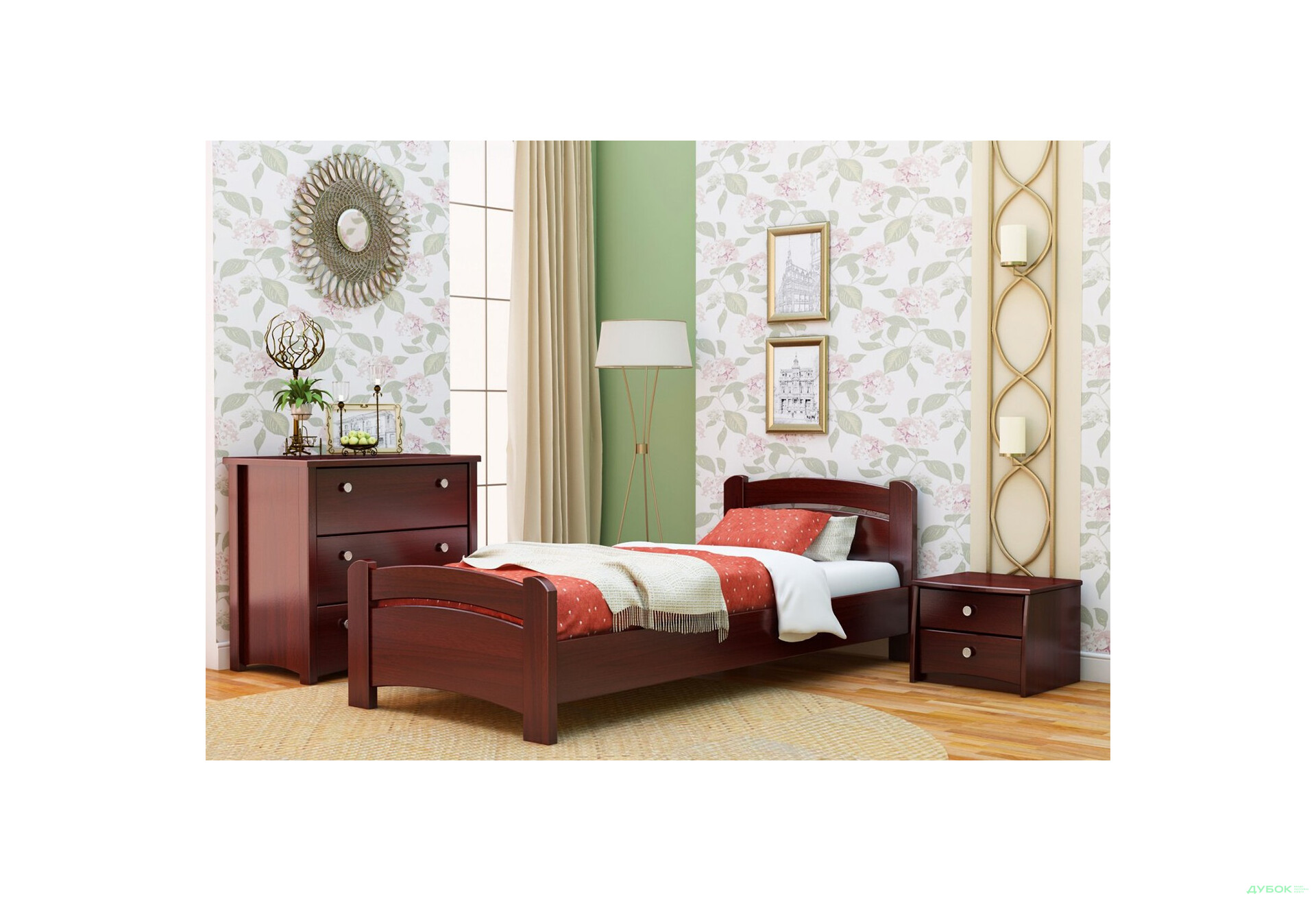 Изображение 8 - Серия Вега кровать Венеция 90х200 (массив) Эстелла