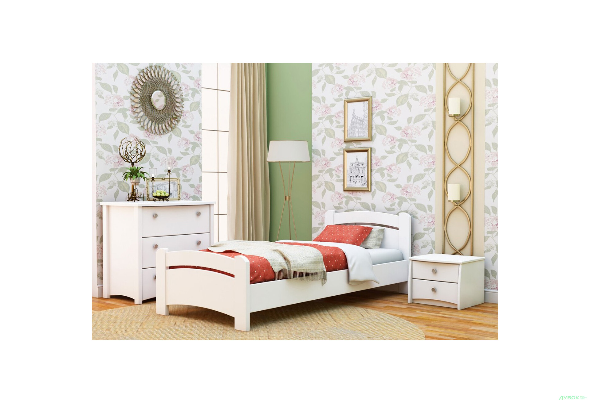 Серия Вега кровать Венеция 90х200 (массив) Эстелла - Изображение 11 Изображение 11 - Серия Вега кровать Венеция 90х200 (массив) Эстелла