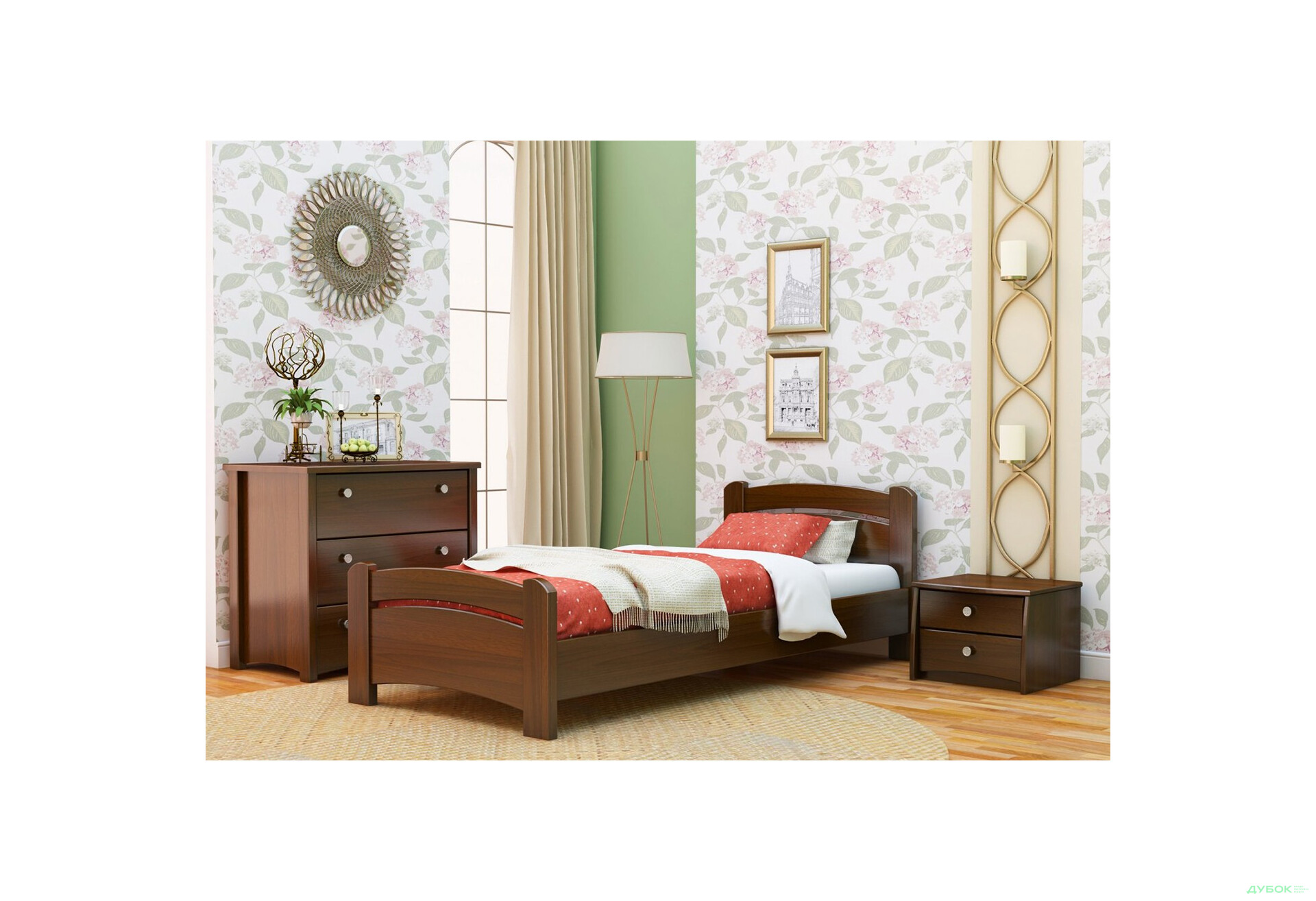 Серия Вега кровать Венеция 90х200 (массив) Эстелла - Изображение 13 Изображение 13 - Серия Вега кровать Венеция 90х200 (массив) Эстелла