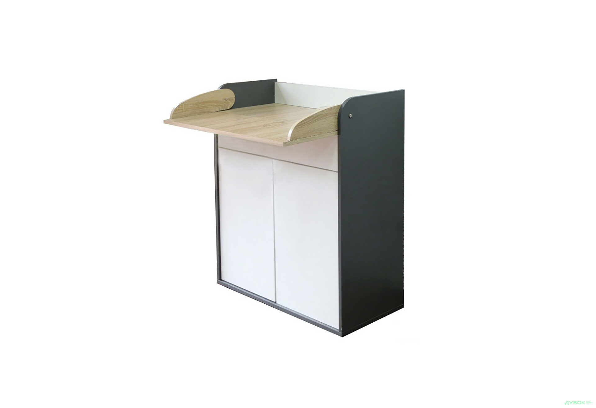 Комод VMV holding Алекс пеленальний 2-дверний з шухлядою без ручок 84 см Сіро-білий - Зображення 1 Зображення 1 - Комод VMV holding Алекс пеленальний 2-дверний з шухлядою без ручок 84 см Сіро-білий