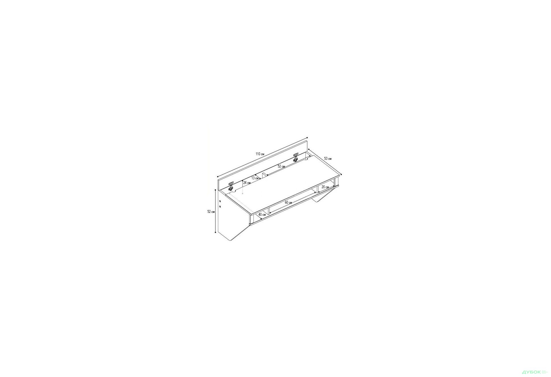 Зображення 7 - Навісний комп'ютерний стіл ZEUS AirTable-II Kit