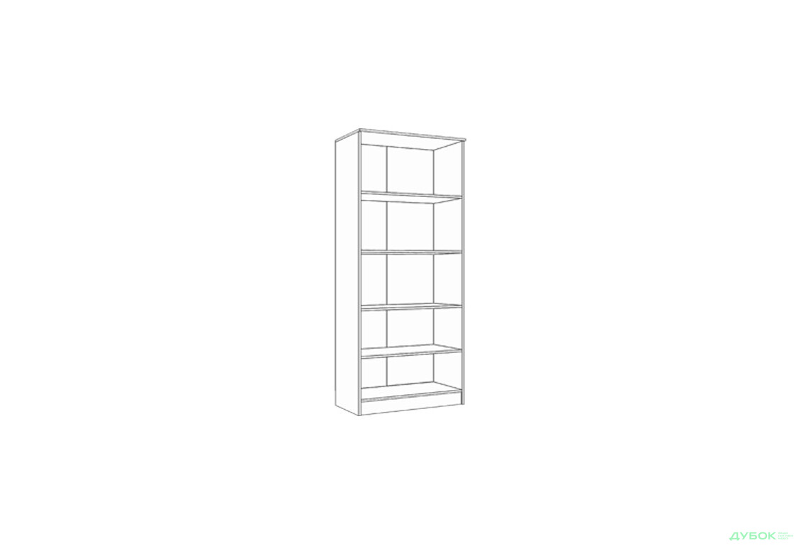 Зображення 2 - Шафа книжкова 4Д (800) Маттео Фенікс Меблі